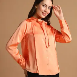 Allen Solly Orange Regular Fit Shirt image 3