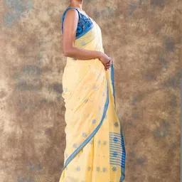 sourav biswas Ethnic Motifs Pure Cotton Saree-picture-40