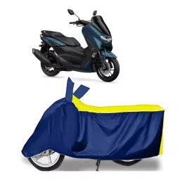 Auto Pearl Two Wheeler Cover for Yamaha NMax 155 BS6 - Yellow, Blue image 1