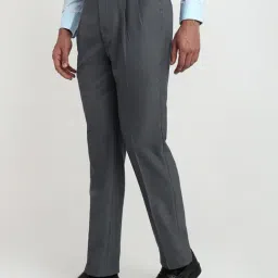 Raymond Grey Regular Fit Formal Trosuers image 3