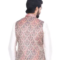Manyavar Multicolor Embroidered Ethnic Jacket image 2