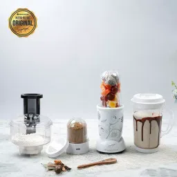 Wonderchef 400 W 22000 RPM White Nutri-Blend Compact Food Processor (63153599) image 2