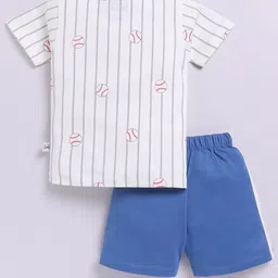Nottie Planet Boys Printed Round Neck Pure Cotton T-Shirt With Shorts image 3