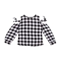 Gini & Jony Kids Black & White Checks Top-picture-29