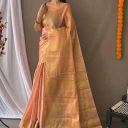 Mameraa Woven Design Zari Art Silk Handloom Saree image 3