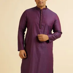 Manyavar Men Regular Kurta with Pyjamas image 5