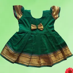 Mom and Me Green Cotton Dresses-image-61