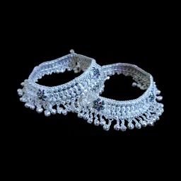 AamNa Enterprises Silver-Plated Anklet image 1