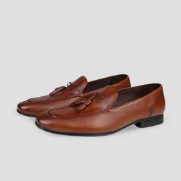 EZOK Men Round Toe Leather Loafers-image-26