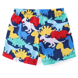 Babyhug 100% Cotton Knit Dino & Stripe Print Trunks Pack of 3- Multicolour image 5