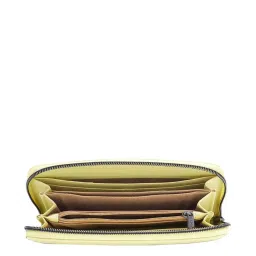 Caprese Ariel Lime Printed Zip Around Wallet for Women image 4