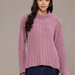 The Roadster Lifestyle Co. Ribbed Longline Chenille Pullover-picture-25