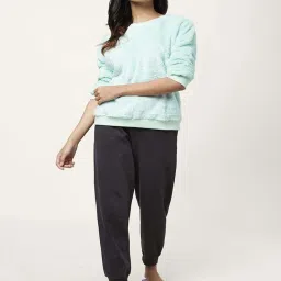 Dreamz by Pantaloons Aqua Blue Regular Fit Winter Top image 4