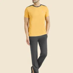 Sweet Dreams Mustard & Grey Regular Fit T-Shirt & Pyjamas Set-picture-10
