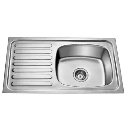 Jayna Signature Collection Atlas 36x18 inch Matt Finish Stainless Steel Single Bowl Kitchen Sink with Drain Board, ATL 05-picture-15