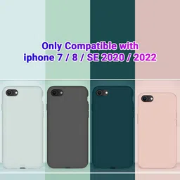 LIRAMARK Unisex Solid Silicone Back Case Mobile Accessories image 2