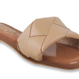 Catwalk Women's Beige Slides image 4