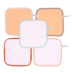 MiArcus Koala Multicolor Cotton 320 GSM Wash Cloth - Set of 5 (0-36 Month)-image-36