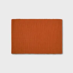 fabindia home Fabindia Rust Cotton 600 TC 600 GSM Prithi Table Mat - Set of 6 image 4