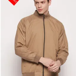 Cantabil Dark Brown Regular Fit Reversible Jacket-image-97