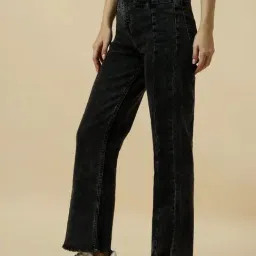 Allen Solly Black Cotton Regular Fit Jeans image 3