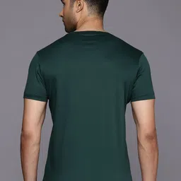 Allen Solly Pure Cotton Solid Slim Fit T-shirt image 4