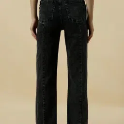 Allen Solly Black Cotton Regular Fit Jeans image 2