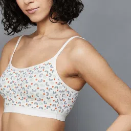 Ginger by Lifestyle Cream Printed T-Shirt Bra image 4