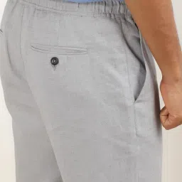 Andamen Grey Cotton Regular Fit Joggers image 4