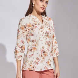 Latin Quarters Orange Viscose Regular Fit Tunic image 3