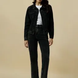 Allen Solly Black Cotton Regular Fit Jeans image 4