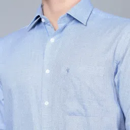 Cantabil Blue Regular Fit Shirt image 4