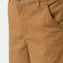 Kate & Oscar Kids Brown Cotton Printed Shorts image 4