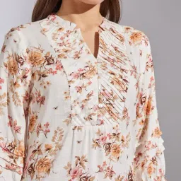 Latin Quarters Orange Viscose Regular Fit Tunic image 4