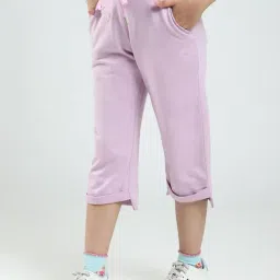Monte Carlo Girls Lavender Regular Fit Capri image 4