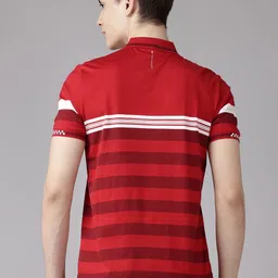 Van Heusen Striped Pure Cotton Polo Collar T-shirt image 4