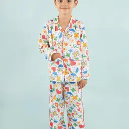 Nature Nook Kids Unisex Kids Printed Night suit-picture-31