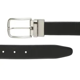 Teakwood Leathers Black Leather Reversible Belt for Men image 4