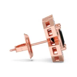 Candere by Kalyan Jewellers 18k Gold Diamond Single Ear Stud Earring Black Onyx Collection for Men image 4