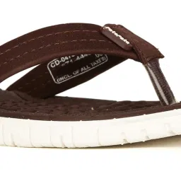 Bata Men's Brown Flip Flops image 4