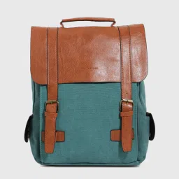 HauteSauce Teal Green & Brown Large Backpack image 4
