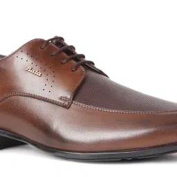 Bata Men's Brown Derby Shoes image 4