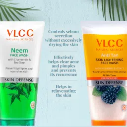 VLCC Neem Face Wash & Anti Tan Skin Lightening Face Wash Buy 1 Get 1 Free - Pack of 2 image 4