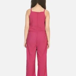 Lilpicks Kids Red Regular Fit Jumpsuit image 2