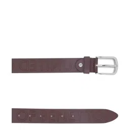 United Colors of Benetton Castor Brown Leather Waist Belt for Men image 4
