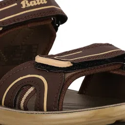 Bata Men's Brown Floater Sandals image 4