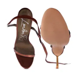 London Rag Women's Copper Gladiator Stilettos image 3