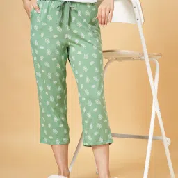 Dreamz by Pantaloons Green Cotton Printed Capris image 4
