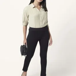 Annabelle by Pantaloons Beige Regular Fit Shirt image 4