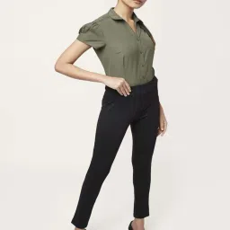 Annabelle by Pantaloons Green Regular Fit Shirt image 4